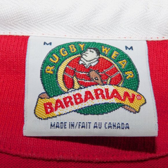 Barbarian Mens M Red White Black Carleton University Ottawa Rugby Shirt - Picture 3 of 10